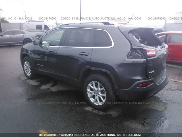 1C4PJMCB8GW316348 - 2016 JEEP CHEROKEE LATITUDE GRAY photo 3