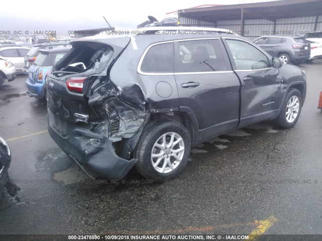 1C4PJMCB8GW316348 - 2016 JEEP CHEROKEE LATITUDE GRAY photo 4