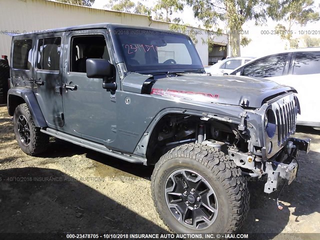 1C4BJWFG0GL328895 - 2016 JEEP WRANGLER UNLIMITE RUBICON GRAY photo 1