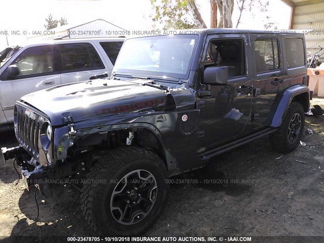 1C4BJWFG0GL328895 - 2016 JEEP WRANGLER UNLIMITE RUBICON GRAY photo 2