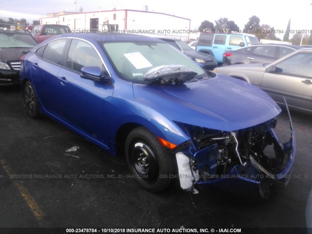 JHMFC1F76JX006291 - 2018 HONDA CIVIC EXL BLUE photo 1