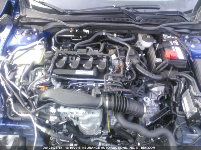 JHMFC1F76JX006291 - 2018 HONDA CIVIC EXL BLUE photo 10