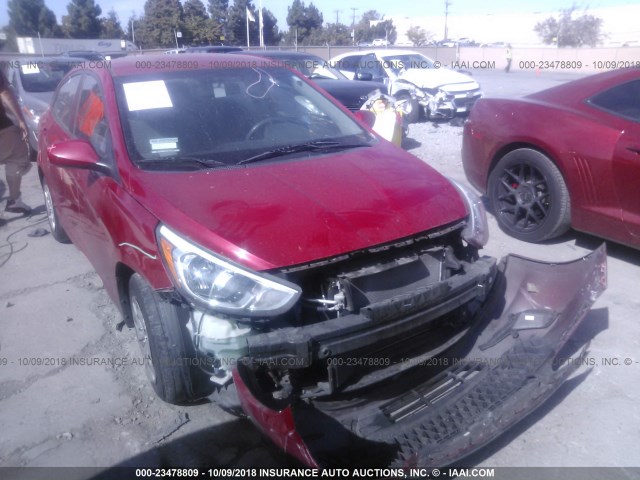 KMHCT4AE7FU888068 - 2015 HYUNDAI ACCENT GLS RED photo 1