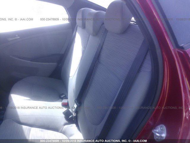 KMHCT4AE7FU888068 - 2015 HYUNDAI ACCENT GLS RED photo 8