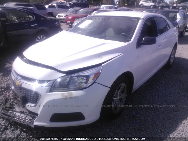 1G11A5SL1FF268432 - 2015 CHEVROLET MALIBU LS WHITE photo 2