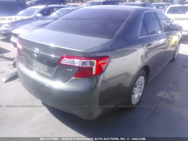 4T1BF1FK5CU585804 - 2012 TOYOTA CAMRY SE/LE/XLE GRAY photo 4