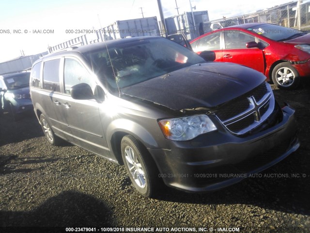 2C4RDGCGXFR712611 - 2015 DODGE GRAND CARAVAN SXT GRAY photo 1