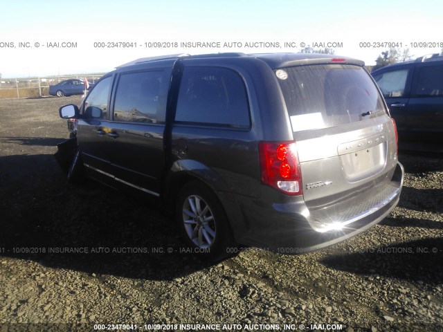 2C4RDGCGXFR712611 - 2015 DODGE GRAND CARAVAN SXT GRAY photo 3