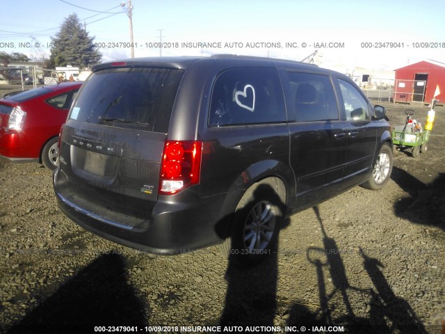 2C4RDGCGXFR712611 - 2015 DODGE GRAND CARAVAN SXT GRAY photo 4