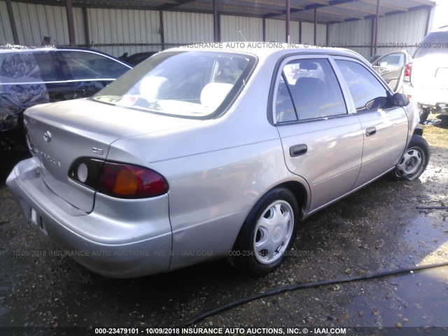 1NXBR12E21Z538637 - 2001 TOYOTA COROLLA CE/LE/S TAN photo 4