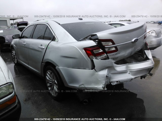 1FAHP2F8XFG168919 - 2015 FORD TAURUS LIMITED SILVER photo 3