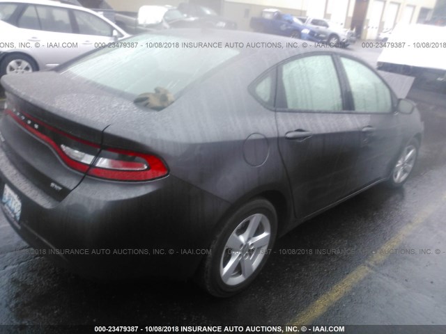 1C3CDFBB1GD570650 - 2016 DODGE DART SXT GRAY photo 4