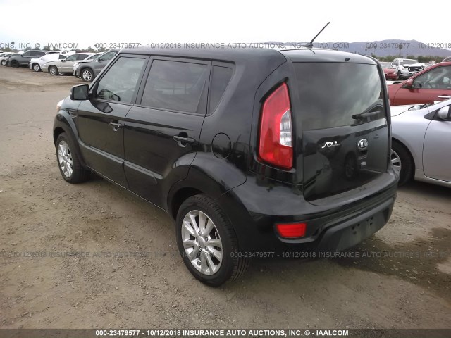 KNDJT2A65D7482391 - 2013 KIA SOUL +/!/SPORT BLACK photo 3