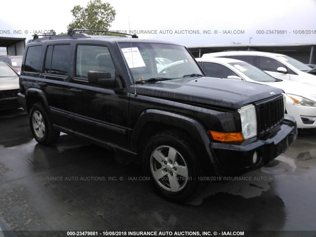 1J8HH48N36C349446 - 2006 JEEP COMMANDER BLACK photo 1