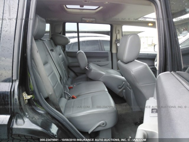 1J8HH48N36C349446 - 2006 JEEP COMMANDER BLACK photo 8
