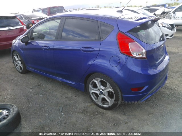 3FADP4GX4FM210507 - 2015 FORD FIESTA ST BLUE photo 3