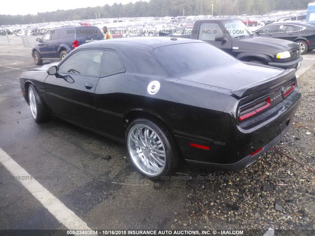 2C3CDZAG8FH865177 - 2015 DODGE CHALLENGER SXT BLACK photo 3