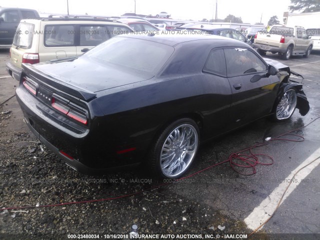 2C3CDZAG8FH865177 - 2015 DODGE CHALLENGER SXT BLACK photo 4