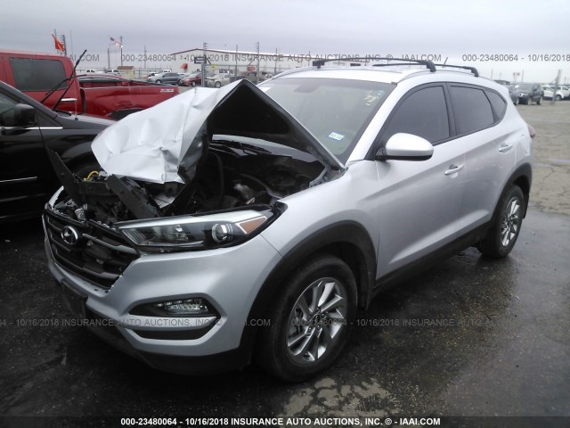 KM8J33A47GU161247 - 2016 HYUNDAI TUCSON LIMITED/SPORT AND ECO/SE GRAY photo 2