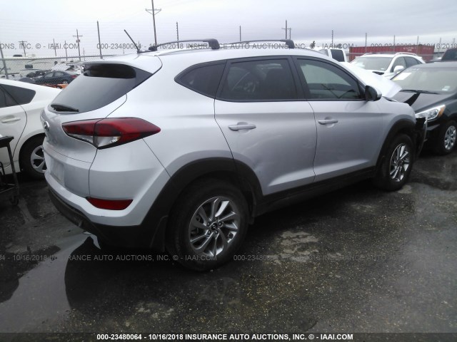 KM8J33A47GU161247 - 2016 HYUNDAI TUCSON LIMITED/SPORT AND ECO/SE GRAY photo 4