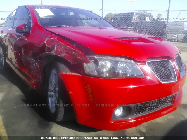 6G2ER57719L210296 - 2009 PONTIAC G8 RED photo 6