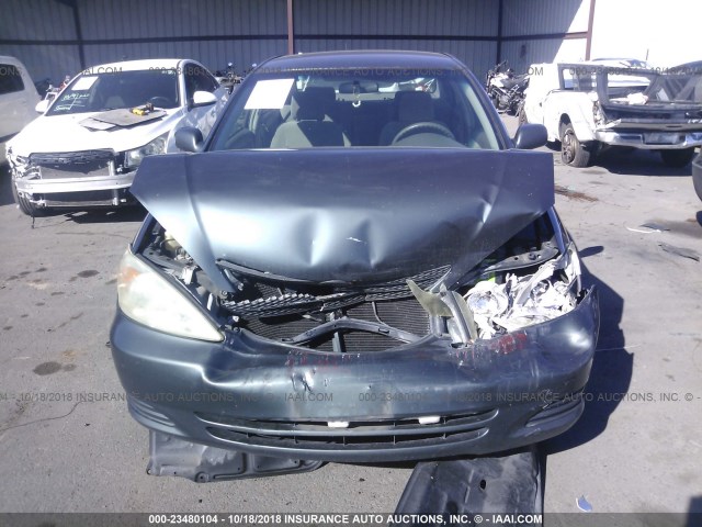 4T1BF32K62U532884 - 2002 TOYOTA CAMRY LE/XLE/SE GREEN photo 6