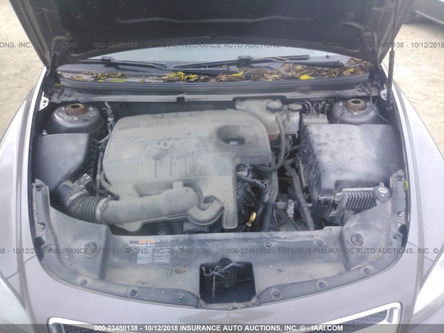 1G1ZB5E17BF276572 - 2011 CHEVROLET MALIBU LS 棕色 照片 10