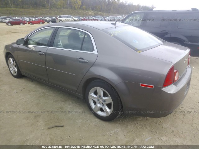 1G1ZB5E17BF276572 - 2011 CHEVROLET MALIBU LS 棕色 照片 3