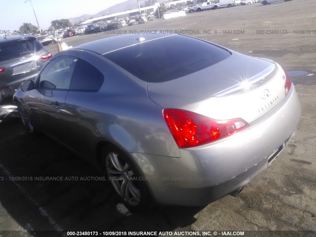 JNKCV64E58M116739 - 2008 INFINITI G37 JOURNEY/SPORT GRAY photo 3