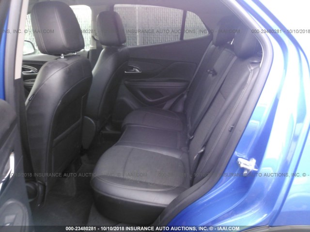 KL4CJASBXFB052404 - 2015 BUICK ENCORE BLUE photo 8