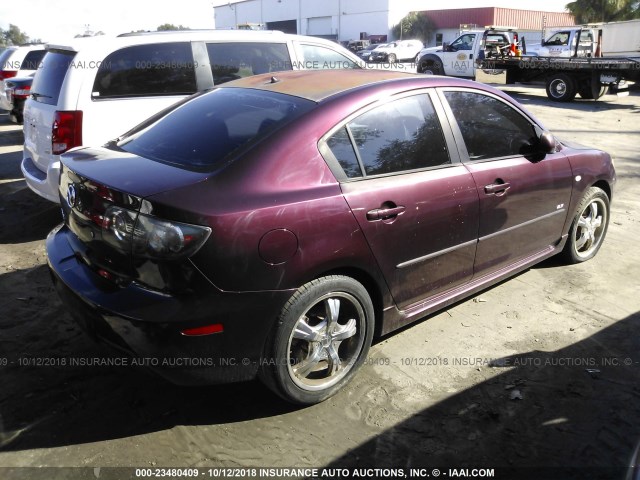 JM1BK323471654385 - 2007 MAZDA 3 S RED photo 4