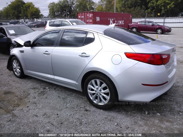 5XXGN4A76EG294268 - 2014 KIA OPTIMA EX SILVER photo 3