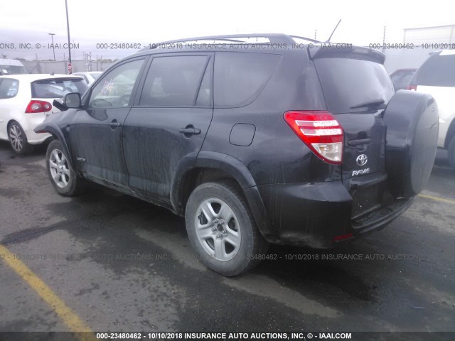 2T3DK4DV0BW060092 - 2011 TOYOTA RAV4 LIMITED BLACK photo 3