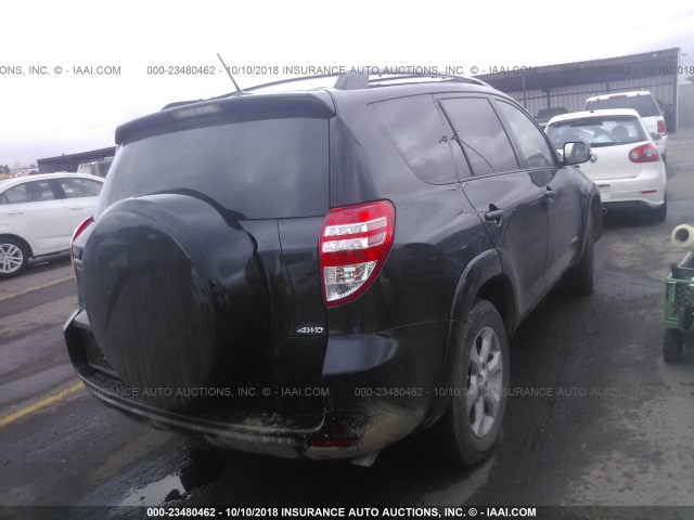 2T3DK4DV0BW060092 - 2011 TOYOTA RAV4 LIMITED BLACK photo 4