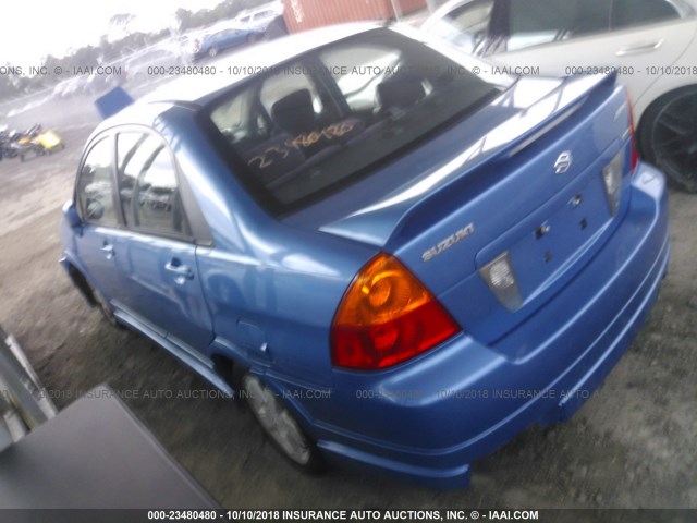 JS2RB41S735150404 - 2003 SUZUKI AERIO S/GS BLUE photo 3