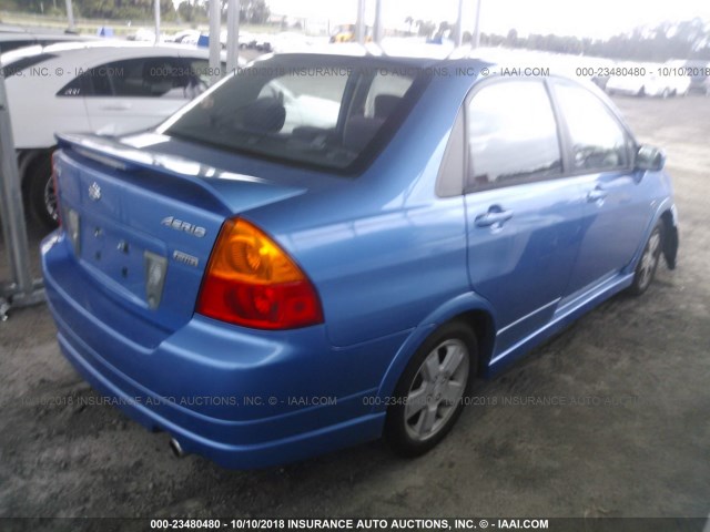 JS2RB41S735150404 - 2003 SUZUKI AERIO S/GS BLUE photo 4