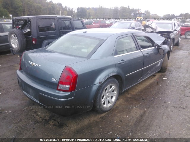 2C3KA53G86H350660 - 2006 CHRYSLER 300 TOURING TEAL photo 4