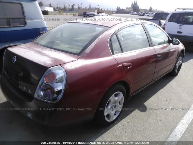 1N4AL11D44C169757 - 2004 NISSAN ALTIMA S/SL RED photo 4