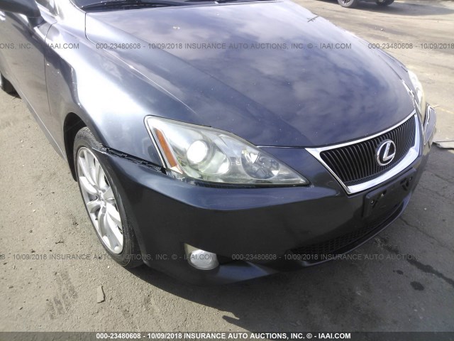 JTHCK262085019270 - 2008 LEXUS IS 250 GRAY photo 6