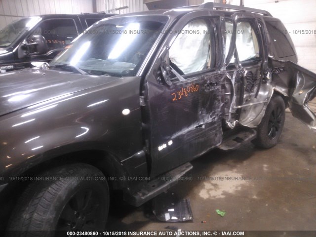 4M2EU48856UJ09528 - 2006 MERCURY MOUNTAINEER PREMIER GRAY photo 6