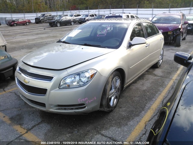 1G1ZC5E08CF200512 - 2012 CHEVROLET MALIBU 1LT Szampański zdjęcie 2