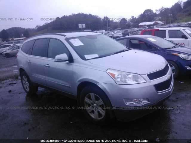 1GNER23D49S138283 - 2009 CHEVROLET TRAVERSE LT SILVER photo 1