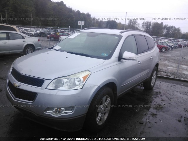 1GNER23D49S138283 - 2009 CHEVROLET TRAVERSE LT SILVER photo 2