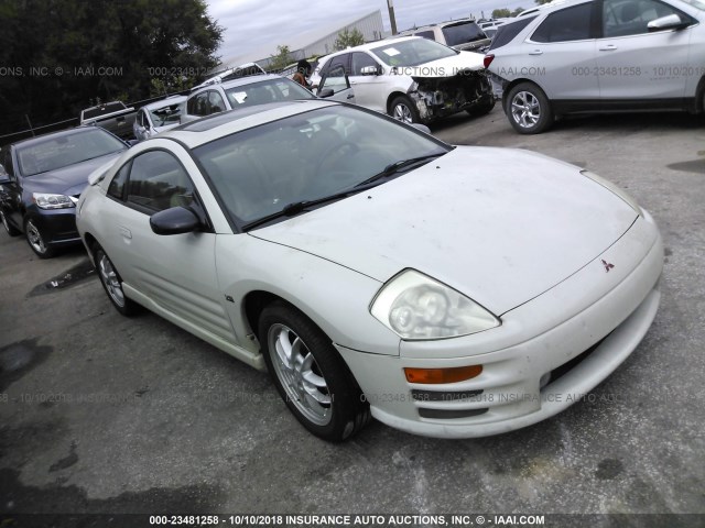 4A3AC54H41E193330 - 2001 MITSUBISHI ECLIPSE GT WHITE photo 1