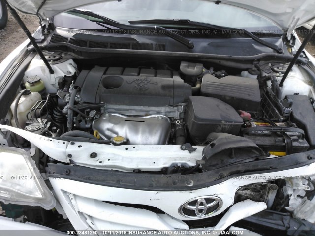 4T1BF3EK7BU768424 - 2011 TOYOTA CAMRY SE/LE/XLE WHITE photo 10