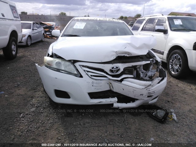 4T1BF3EK7BU768424 - 2011 TOYOTA CAMRY SE/LE/XLE WHITE photo 6