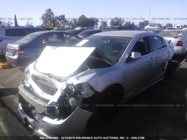 1G1ZC5EB8AF150175 - 2010 CHEVROLET MALIBU 1LT GRAY photo 2