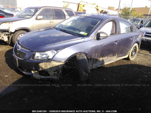 1G1PA5SG5E7467232 - 2014 CHEVROLET CRUZE LS GRAY photo 2