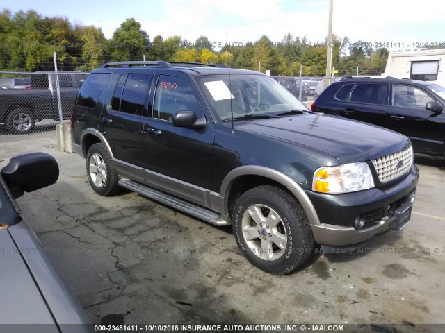 1FMZU74W63UC46983 - 2003 FORD EXPLORER EDDIE BAUER GREEN photo 1