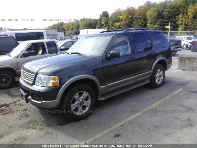 1FMZU74W63UC46983 - 2003 FORD EXPLORER EDDIE BAUER GREEN photo 2